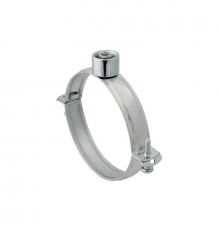 Хомут трубный FISCHER (ФИШЕР) FRSN TRIPLE с гайкой и тройной комбинированной резьбой (оцинкованная сталь), M8/M10/1/2" (1/2") 21-23 мм