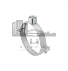 Хомут трубный FISCHER (ФИШЕР) FRSN TRIPLE с гайкой и тройной комбинированной резьбой (оцинкованная сталь), M8/M10/1/2" (1 1/4") 40-43 мм