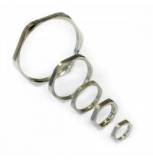 Гайка плоская ЗЭТА ГП (никелированная латунь/резьба G), G 2-1/2"