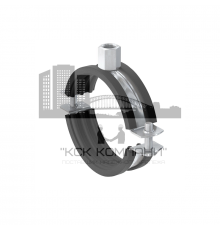 Хомут трубный FISCHER (ФИШЕР) FRS двухэлементный с комбинированной гайкой (нержавеющая сталь A4/AISI 316), M8/M10 3/8'' 15-19 мм