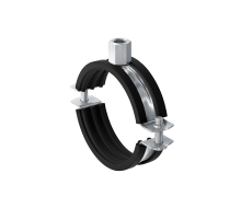 Хомут трубный FISCHER (ФИШЕР) FRS двухэлементный с комбинированной гайкой (оцинкованная сталь), M8/M10 1 1/4" 40-45 мм