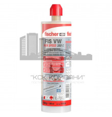Двухкомпонентный химический анкер зимний FISCHER (ФИШЕР) FIS VW 380 C для установки анкерных шпилек в нерастянутом бетоне и кирпичной кладке (винил