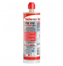 Двухкомпонентный химический анкер зимний FISCHER (ФИШЕР) FIS VW 380 C для установки анкерных шпилек в нерастянутом бетоне и кирпичной кладке (винил