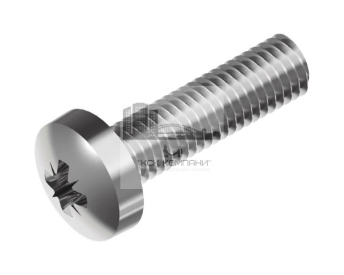 Винт DIN 7985 Z (A2) с полуцилиндрической головкой шлиц Pozidriv, M2,5X12