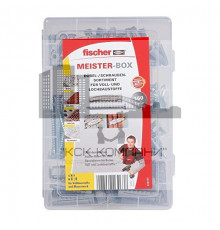 Набор распорных дюбелей и шурупов FISCHER (ФИШЕР) SX (нейлон/оцинкованная сталь), 160 предметов