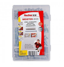 Набор распорных дюбелей и шурупов FISCHER (ФИШЕР) SX (нейлон/оцинкованная сталь), 160 предметов
