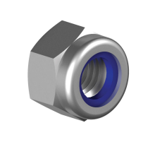 Гайка шестигранная самоконтрящаяся высокая с нейлоновым кольцом DIN 982 (A4), M4