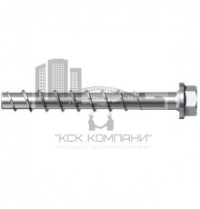 Шуруп FISCHER (ФИШЕР) FBS II US для бетона с шестигранной головкой и пресс-шайбой (оцинкованная сталь), 14x95 30/10 мм