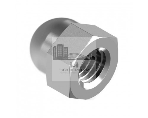 Гайка шестигранная колпачковая высокая DIN1587 (A4-80), M12