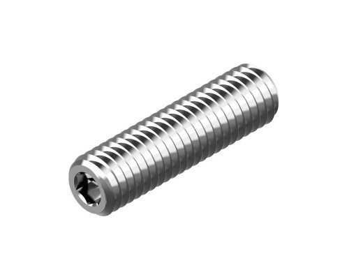 Винт установочный DIN 913 нержавеющая сталь A2 / AISI 304 с тупым концом шлиц внутренний шестигранник, M8x70 мм