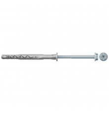 Фасадный дюбель с шурупом FISCHER (ФИШЕР) SXR FUS с шестигранной головкой и пресс-шайбой (оцинкованная сталь), 10х60 мм