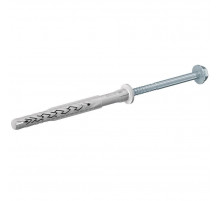 Фасадный дюбель с шурупом FISCHER (ФИШЕР) SXRL-FUS с шестигранной головкой и пресс-шайбой (нейлон/нержавеющая сталь A4/AISI 316), 10x140 мм