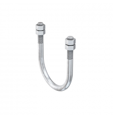 Скоба монтажная U образная FISCHER (ФИШЕР) FMPSU 200 в комплекте с гайками для крепления тяжелых трубопроводов (горячеоцинкованная сталь), M20x228 мм (8&