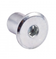 Гайка Эриксона (602 А6) с плоской головкой и внутренним шестигранником оцинкованная сталь, M10 (13x22.5x16 мм) SW6