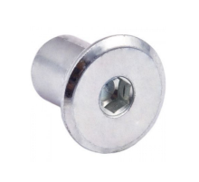 Гайка Эриксона (594 А5) с плоской головкой и внутренним шестигранником оцинкованная сталь, M8 (10x18x16 мм) SW5