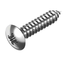 Винт самонарезающий DIN 7983 Z (A2) с острым концом с полупотайной головкой шлиц Pozidriv, D3,9X13