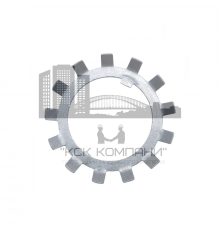 Шайба стопорная многолапчатая DIN 5406 стальная без покрытия, МВ6 49x30x1.25 мм