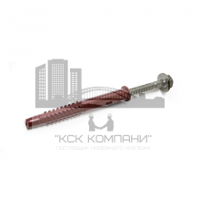 Дюбель фасадный c четырехзонной распорной частью 4 BS-KL с горячеоцинкованым шурупом, 10x100 мм