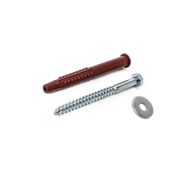 Дюбель фасадный c четырехзонной распорной частью 4 BS-KL с шурупом DIN 571 и широкой усиленной шайбой, 10x100 мм