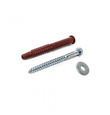 Дюбель фасадный c четырехзонной распорной частью 4 BS-KL с шурупом DIN 571 и широкой усиленной шайбой, 10x100 мм