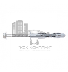 Дюбель рамный фасадный RDF с шурупом с шестигранной головкой и прессшайбой, 10х100 мм