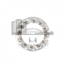 Шайба стопорная с внутренними зубцами DIN 6798 J (A2) форма J, 10.5xM10