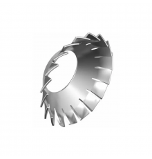 Шайба DIN 6798 форма V стопорная вогнутая с наружными зубцами (оцинкованная сталь), M5x5.3 мм