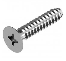 Винт самонарезающий DIN 7982 F (A2) с тупым концом с потайной головкой шлиц Phillips, D4,2X16