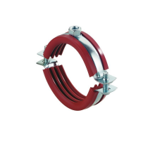 Хомут для паропроводов FISCHER (ФИШЕР) FRSH с силиконовой прокладкой (оцинкованная сталь), M8 54-59 мм