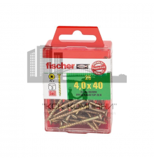 Набор саморезов универсальных FISCHER (ФИШЕР) FPF-SZ YZP c потайной головой и неполной резьбой, 4.5x50 мм