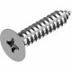 Винт самонарезающий DIN 7982 H (A4) с острым концом с потайной головкой шлиц Phillips, D3,5X22