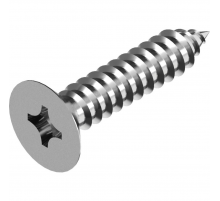 Винт самонарезающий DIN 7982 H (A4) с острым концом с потайной головкой шлиц Phillips, D4,2X13
