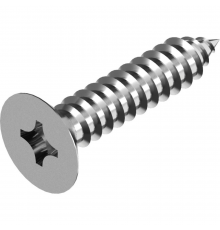 Винт самонарезающий DIN 7982 H (A2) с острым концом с потайной головкой шлиц Phillips, D3,5X38