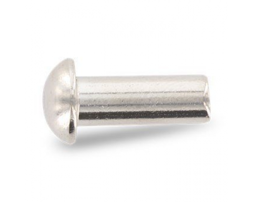 Заклёпка с полукруглой головкой DIN 660 под молоток из нержавеющей стали А4, 3х10 мм