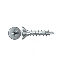 Шуруп петельный FISCHER (ФИШЕР) FHT-SZ ZPF с полной резьбой, потайной головкой и шлицем PZ (оцинкованная сталь), 3x16 мм (200)