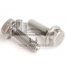 Болт DIN 6921 (A2) с шестигранной головкой с рельефным фланцем, M8x16