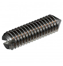 Винт установочный DIN 553 с прямым шлицем и коническим концом сталь без покрытия класс прочности 14Н, M5x8 мм