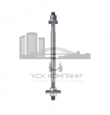 Болт фундаментный с анкерной плитой ГОСТ 24379.1-80 Тип 2.1 сталь без покрытия, M20x450 мм
