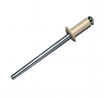 Заклепка вытяжная DIN 7337 окрашенная с выпуклой шляпкой алюминий - сталь (RAL 1015), 3.2x8 мм (3-5 мм)