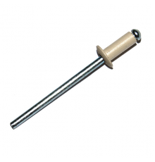 Заклепка вытяжная DIN 7337 окрашенная с выпуклой шляпкой алюминий - сталь (RAL 1015), 3.2x8 мм (3-5 мм)