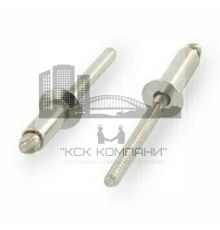 Заклепка вытяжная DIN 7337 А2 - А2 с потайным бортиком, 3.2x6 мм 1.5-3.5 мм