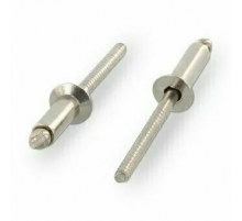 Заклепка вытяжная DIN 7337 А2 - А2 с потайным бортиком, 4x14 мм 8.5-10.5 мм