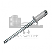 Заклепка вытяжная DIN 7337 окрашенная с выпуклой шляпкой алюминий - сталь (RAL 7004), 4.8x12 мм (6-8 мм)