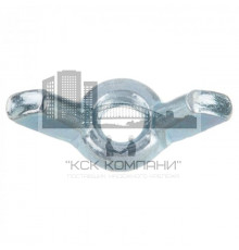 Гайка барашек DIN 315 с прямоугольными лепестками американская форма оцинкованная сталь класс прочности 5, M10