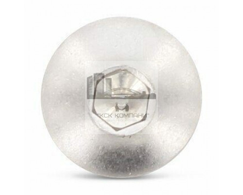 Винт ISO 7380 (A4) с полукруглой головкой и внутренним шестигранником, M8X16  — Винты с внутренним шестигранником (HEX)