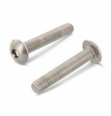 Винт ISO 7380 (A4) с полукруглой головкой и внутренним шестигранником, M5X8