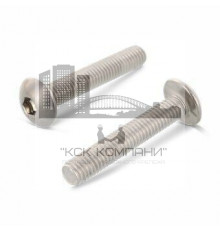 Винт ISO 7380 (A4) с полукруглой головкой и внутренним шестигранником, M6X50