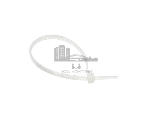 Кабельная стяжка нейлоновая белая для использования в помещении, 2.5x160 мм