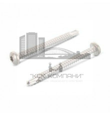 Винт самонарезающий сверлоконечный IN 7504 M (A2) с полукруглой головкой шлиц Torx (нержавеющая сталь A2), 4.8x25 мм