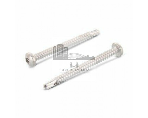 Винт самонарезающий сверлоконечный IN 7504 M (A2) с полукруглой головкой шлиц Torx (нержавеющая сталь A2), 4.8x38 мм